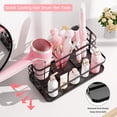 thumbnail image 3 of YIGII Hair Tool Organizer Countertop Hair Dryer Holder Basket Wall Mounted Makeup Brush Holder Hair Straightener/Styling Tools Storage-Black, 3 of 6