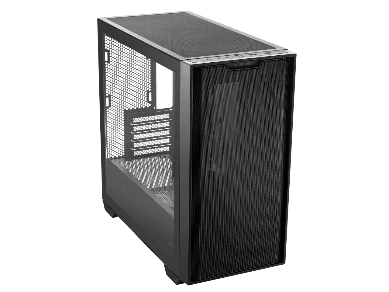 ASUS A21/BLK// Micro ATX Computer Case Steel / Plastic / Tempered Glass-Black