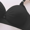 thumbnail image 4 of UoCefik Womens Bras No Underwire Seamless Supportive Wireless Bra V Neck Full Coverage Push Up Bralettes Breathable Comfy Everyday Bras(Black,38), 4 of 4
