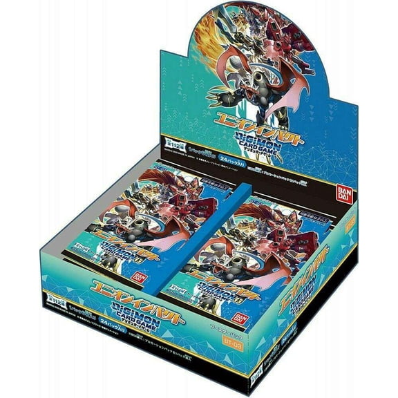 Collectible Digimon Card Game Union Impact Booster Box (Japanese, 24 Packs)