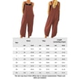 thumbnail image 2 of Mamelucos Sin Mangas Mamelucos sueltos para mujer Monos de algodón a la moda para mujer Monos sólidos (Rojo XXL) Kuymtek para Mujer Rojo T M, 2 of 8