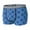 Blue, variant on Men Geometric Print Boxer Briefs, Soft Breathable Stretchy Underwear with Patterned Waistband, Multi-Color Pack for Daily and Casual Wear