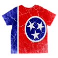 thumbnail image 2 of Tennessee Vintage Distressed State Flag All Over Toddler T Shirt Multi 6T, 2 of 2