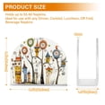 thumbnail image 3 of Trees Houses Clocks Napkin Holder for Table Clear Napkin Stand Paper Holder Acrylic Organizer Dispenser Napkins for Dinner Kitchen Restaurant Room, 3 of 8