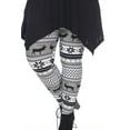 thumbnail image 4 of White Mark Women's Plus Size Holiday Printed Leggings, 4 of 4