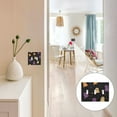 thumbnail image 7 of Yayeee Toggle Light Switch Wall Plate 2-Gang 4.56"x4.48" Decorative Outlet Cover, Black Halloween Ghosts, 7 of 7