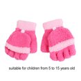 thumbnail image 4 of Sonducket 1 par de guantes sin dedos para niños y niñas, calentador de manos de estilo Simple, cubierta térmica para envolver los dedos, guante para guantes y mitones Rosa roja Sonducket AP009562-04, 4 of 6