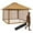 Khaki, variant on Costway 13x13ft Pop-up Instant Canopy Tent Mesh Sidewall UV50+ Adjust Outdoor Patio