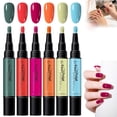 thumbnail image 4 of VAIFTILNO Nail Polish Pen Set 6 Colors, Water Based Nail Art Polish, Dry Nail Art Pens Air Dry Nail Paint No Lamp Needed, Control Brush Tip for Women (F), 4 of 7