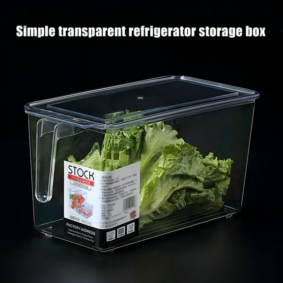 ACDANC Lettuce Keeper for Fridge(1 Pack) - 5000ML Vegetable Storage Containers for Refrigerator with Drain Tray Keep Fresh for Veggies and Salad