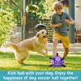 thumbnail image 2 of Pelota de fútbol QDAN de juguete para perros, duradera, para perros medianos y pequeños, 20 cm, 2 of 6