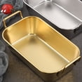 thumbnail image 3 of Joernso Snack Plate Large Capacity Anti-scalding Stainless Steel Portable Fruit Snacks Chips Food Platter for Daily Use, 3 of 8