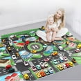 thumbnail image 2 of Kids Car Rug Play Mat Carpet for Playing Cars Toys, City Life Road Traffic Map Playroom Rug for Children, Non Slip Educational Area Rugs for Kids Room Classroom Bedroom 3.2×4.2ft, 2 of 5
