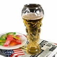 thumbnail image 3 of Football Design Beer 450Ml Transparent Glass Football Cup Design Mugs, 3 of 6