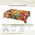 thumbnail image 5 of Colorful Candy Pattern Tablecloth Rectangle Waterproof Spill-Proof Table Cloth Cover For Kitchen Dining Farmhouse Party Wedding Outdoor Picnic Camping 54x72in, 5 of 7