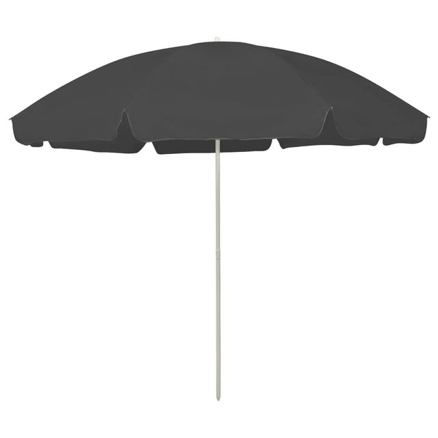 Sombrilla de playa VidaXL, antracita, 3 m de diámetro, protección UV