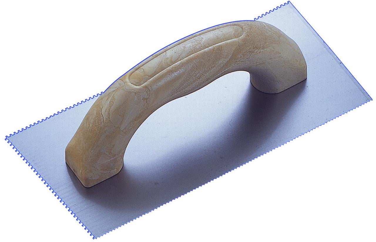 Vulcan Square Teeth Trowel, 41/4 In W X 91/4 In L