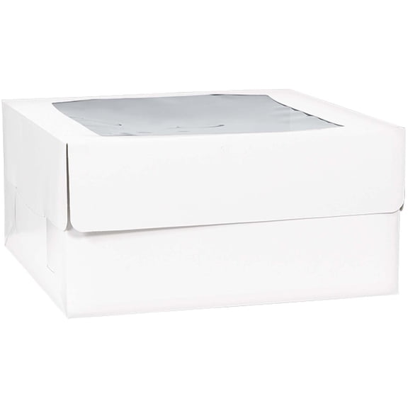 Amscam Cake Box, 5H x 14W x 14D Inches, White