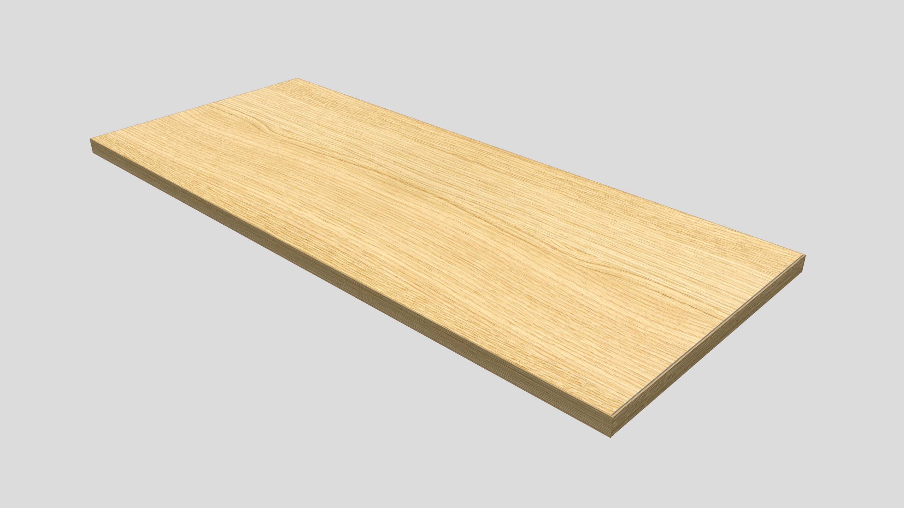 Shelf Board Lite Oak 72 in. L x 10 in. D x 0.6 in. H