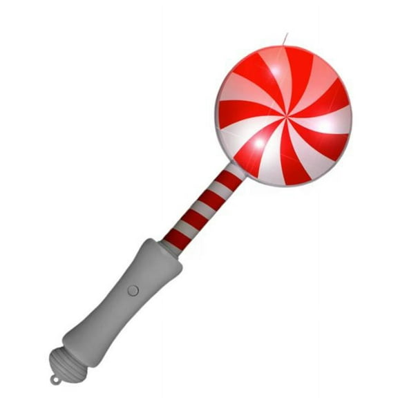 Blinkee LUPCCLW-RW Light Up Peppermint Candy Cane Lollipop Wand