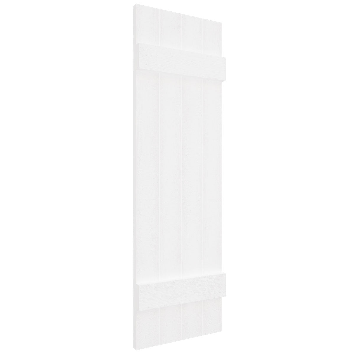 14"W x 47"H Mid-America Vinyl, Standard Size Four Board Joined Shutters, w/Installation Shutter-Lok's & Matching Screws, 117 - Bright White