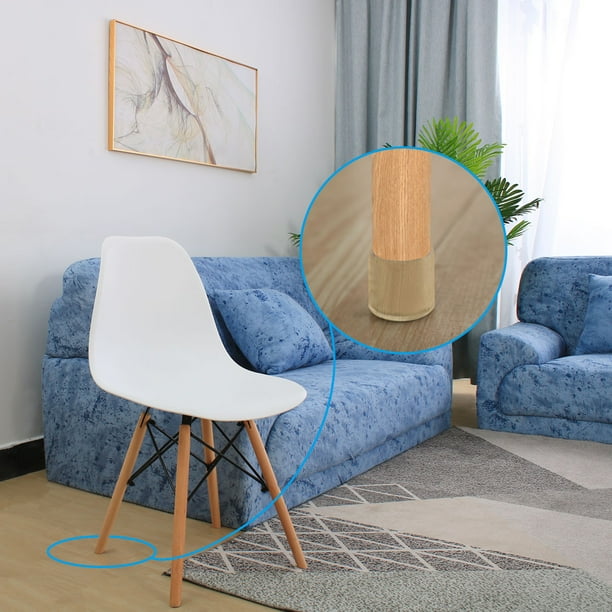 Clear Furniture Leg Cap Feet Cover Floor Protector 10pcs 0.79