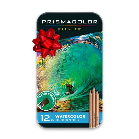 Prismacolor Premier Water-Soluble Colored Pencils, Assorted Colors, 12 Count
