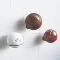 thumbnail image 3 of Wall Mounted Ball Storage Sports Ball Holder Rack Display Storage Steel (Black), 3 of 5