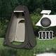 thumbnail image 1 of Carpa de ducha con bolsa de almacenamiento Carpa de privacidad plegable portátil Carpa para cambiarse Móvil Negro, 1 of 8