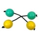 thumbnail image 2 of Coctelera de mano Bolas de arena Juguetes de educación temprana Favores Instrumento musical Bola de para adultos , Amarillo verde Gloria Pelota de arena rítmica, 2 of 8