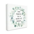 thumbnail image 3 of Stupell Industries Work Of Heart Family Phrase Botanical Blooms Wreath Graphic Art Gallery Wrapped Canvas Print Wall Art, Design by Lettered and Lined, 3 of 5