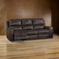 thumbnail image 6 of Mia 83 Inch Power Double Recliner Sofa, Gray Faux Leather, USB, Drop Table, 6 of 6