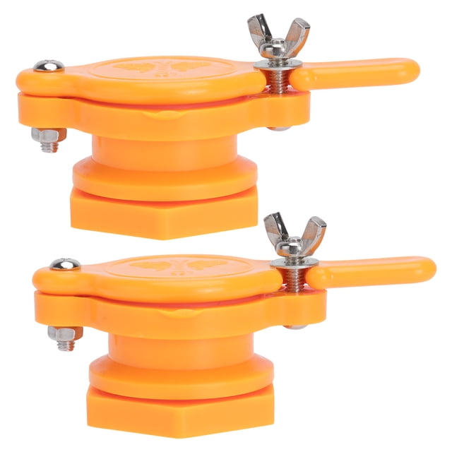 2 Pcs Honey Gate Honey Extractor Tap Beekeeping Bottling Tool Honey Tap Tool Beekeeper Equipment (Yellow)
