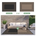 thumbnail image 2 of DEORAB 6'x9' Outdoor Rugs Waterproof Patio Reversible Plastic Carpet Camping Outside Mat,Black & Brown, 2 of 8