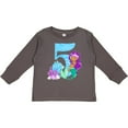thumbnail image 3 of Inktastic Fifth Birthday Mermaid Girls Long Sleeve Toddler T-Shirt, 3 of 5