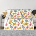thumbnail image 1 of Balery Boho Bunny Manta de Franela con Dibujo, Lujo Ultra Suave y Cálido, Antipelusa y Resistente a las Arrugas para Cama, Sofá, Camping -60"x50", 1 of 6