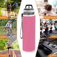 thumbnail image 6 of Motivational Water Bottle 32 oz with Straw, BPA Free Reusable Fitness Sport Bottle Perfect for Travel, School, Outdoors, and Gym Pink Pattern, 6 of 6