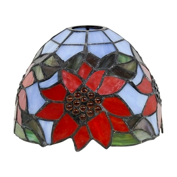 KAYYELAMP Colored Glass Sunflower Pattern Handmade Lampshade For Wall Sconce Pendant Light Hanging Ceiling Lamp Replacement Shade Modern Style