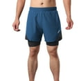thumbnail image 2 of Pantalones cortos de hombre Pantalones cortos 2 en 1 para correr para hombre con bolsillos para toallas, pantalones cortos de ejercicio de secado rápido para entrenar en el gimnasio Arsuxeo Pantalones cortos de hombre, 2 of 7