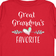thumbnail image 4 of Inktastic Great Grandmas Favorite- Heart Great Grandchild Boys or Girls Long Sleeve Toddler T-Shirt, 4 of 5