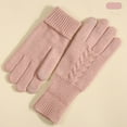 thumbnail image 5 of Cozy Fleece Lined Knit Gloves Women's Full Finger Thermal Winter Gloves for Everyday Cold Protection, 5 of 9