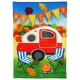 thumbnail image 1 of Fall Camper Garden Flag 2 Sided Burlap Welcome, 1 of 6