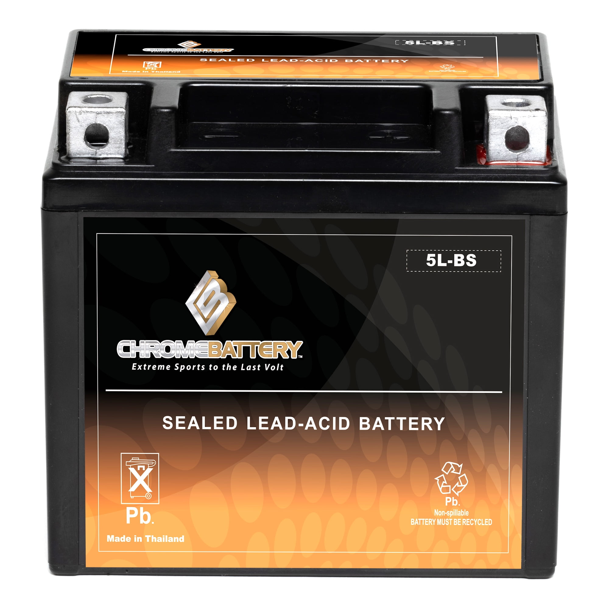 Pirate Battery Ytx5L-Bs High Performance - Maintenance Free - Sealed Agm Motorcycle Battery