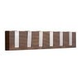 thumbnail image 1 of Organizador de gancho de almacenamiento de abrigos, decoración, resistente al desgaste de diseño de llave de piano montada en pared para el baño Marrón oscuro, 1 of 8