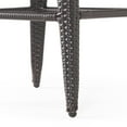thumbnail image 4 of Brown Wicker Swivel Armed Barstool, 4 of 10