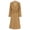 Camel, variant on Yartina Womens Classic Long Trench Coat Lapel Collar Open Front Belted Peacoat Fall Winter Windproof White L