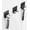 Black, variant on 1/2/3/4Pcs Space Aluminum Bathroom Holder, Punch Free Wall Mounted Shaver Storage Hook Rack With Stylish Athens Black Design For Bath Ball, Towel, Brush Organization -