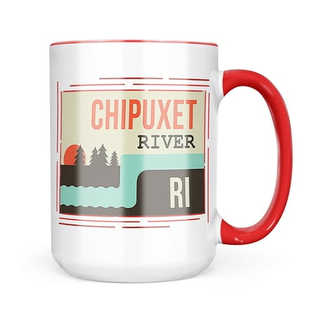 

Neonblond USA Rivers Chipuxet River - Rhode Island Mug gift for Coffee Tea lovers