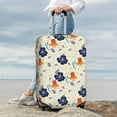 thumbnail image 4 of Uemuo Flower Leaves Printed Washable Luggage Cover - Fashion Suitcase Protector Fits 18-32 Inch Luggage -X-Large, 4 of 9