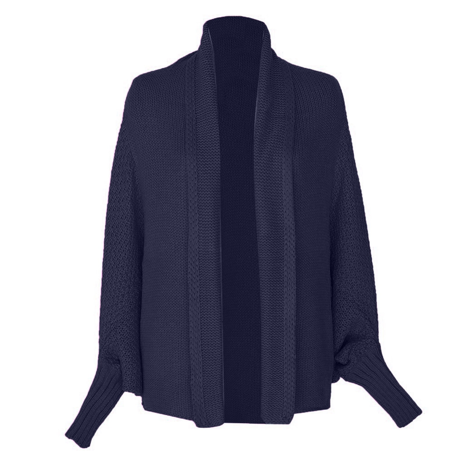 Virmaxy Knit Cardigan Women's Kimono Cable Knitted Slouchy